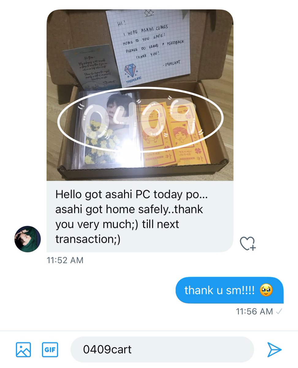 0409cart's tweet photo. ✶ 𓏔 #0409feedbacks https://t.co/VTca2gYGuS