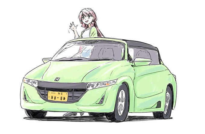 車描いてた #みなさん去年の今頃はどんな絵描いてましたか 