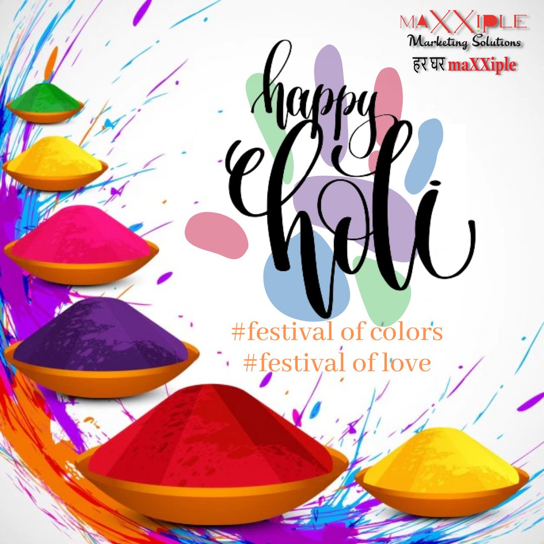 maxxiple's tweet photo. Spread the Colors of Love with maXXiple #quality products....

HAPPY HOLI 2022....
#Holi2022 #colors #Holi #HoliFestival #HoliCelebrations
#MaxxipleMarketingSolutions
#Retailers #Dealers #Network #MadeInIndia #manufacturers #Suppliers 
#Electricals #Brand 
#हर_घर_maXXiple https://t.co/QdbQVMj6Gu