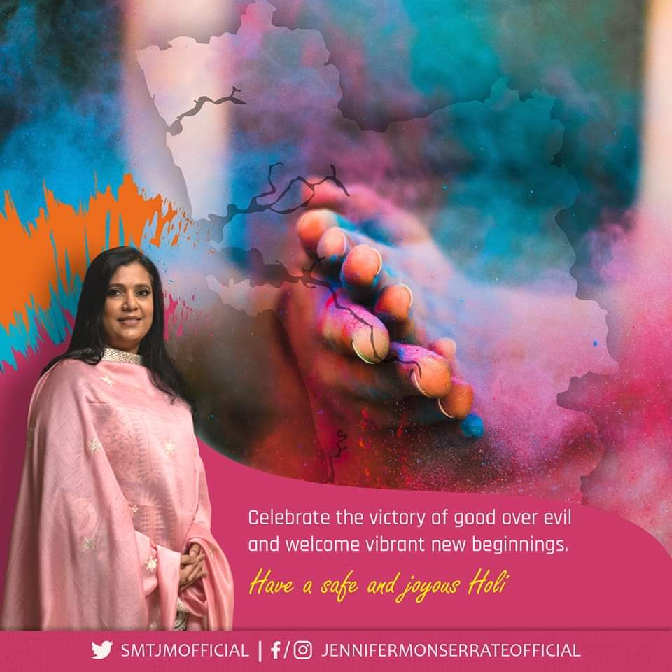 BJP4Taleigao's tweet photo. On the auspicious occasion of #Holi,let us celebrate the victory of good over evil and rejoice in the positive, colourful spirit of Holi.

Wishing all my beloved Goans a very happy and colourful Holi.

@SmtJMOfficial 
@BJP4Goa 
@Bjp4Panaji 
@babushofficial https://t.co/pVSmCyBGYL