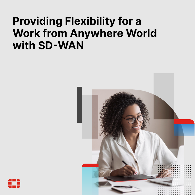 Fortinet's tweet photo. Find out how a Secure SD-WAN solution with built-in ZTNA capabilities can enable: Visibility 👁 Control 💻 Security 🔒