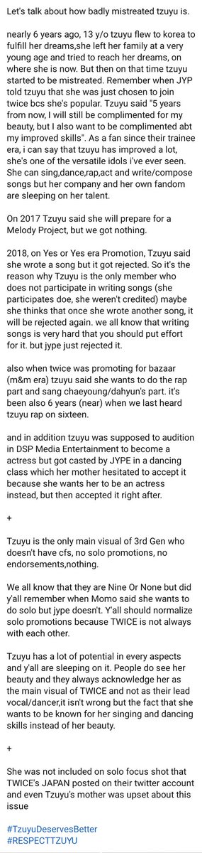 keishakim02's tweet photo. THIS!!!!!

TZUYU DESERVE BETTER!!

#RESPECTTZUYU #respectTwice #TzuyuDeservesBetter #TZUYU https://t.co/mwglj4T2M6