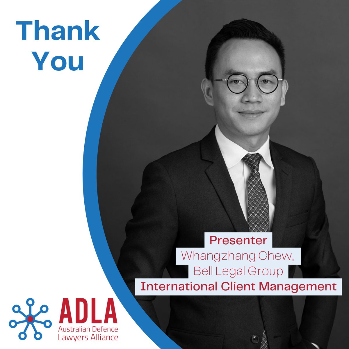 Thanks you to Whanzhang Chew on behalf of all ADLA firms. #ADLA2022 #criminallaw #criminallawconference #internationalclients