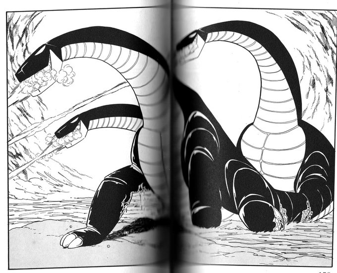 漫画版サイボーグ009の一巻に出てくるサイボーグ恐竜(確か脳みそが3つ入ってる)がすげー好きでめちゃカッコイイんだけど、こういう理屈の向こう側を見せてくれるような大上段に構えたユニークなメカがさっぱりない。悲しいのだ 