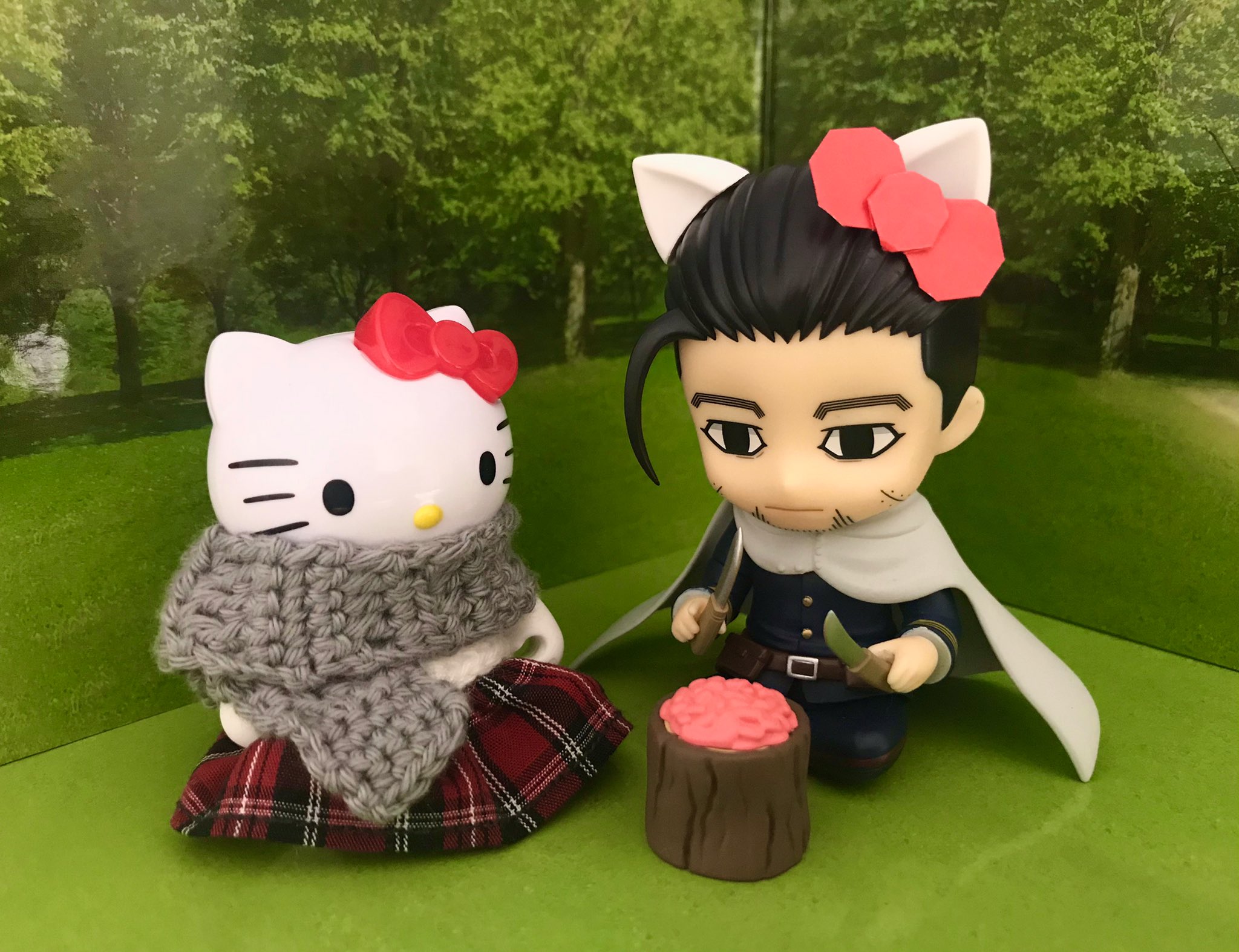 ゴールデンカムイ　サンリオコラボ　尾形 ゴールデンカムイ×サンリオキャラクターズ お座りぬいぐるみ