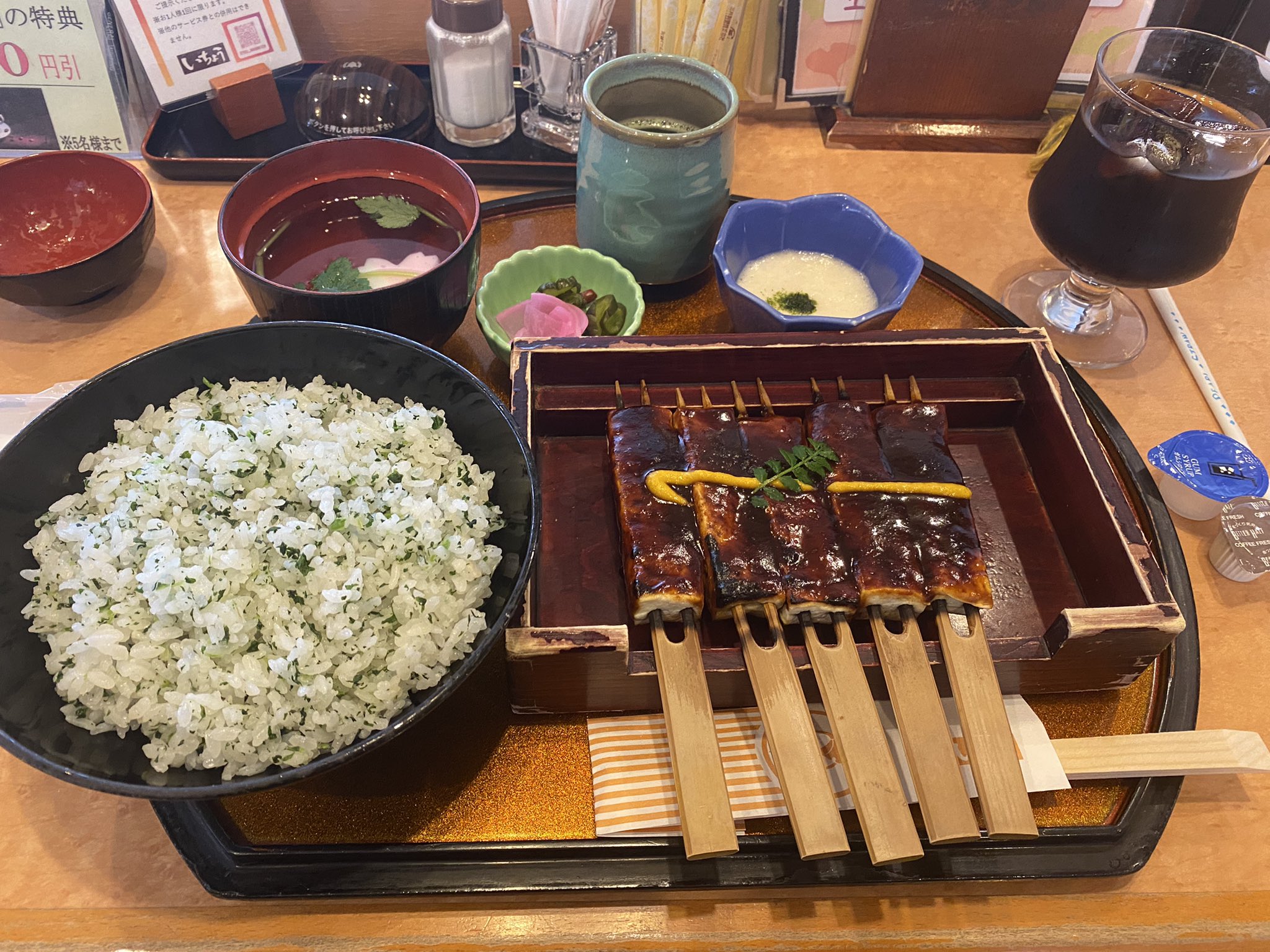 Taka4218 さわやか 東三河 ご馳走様でした やはりシンプルですが美味しいですね そしてドリンクに加え500円引 正月に続いて ほんと有難いです いちょう中野町本店 さん いちょう 豊橋市 東三河 三河 愛知県 菜飯田楽 菜飯 味噌田楽