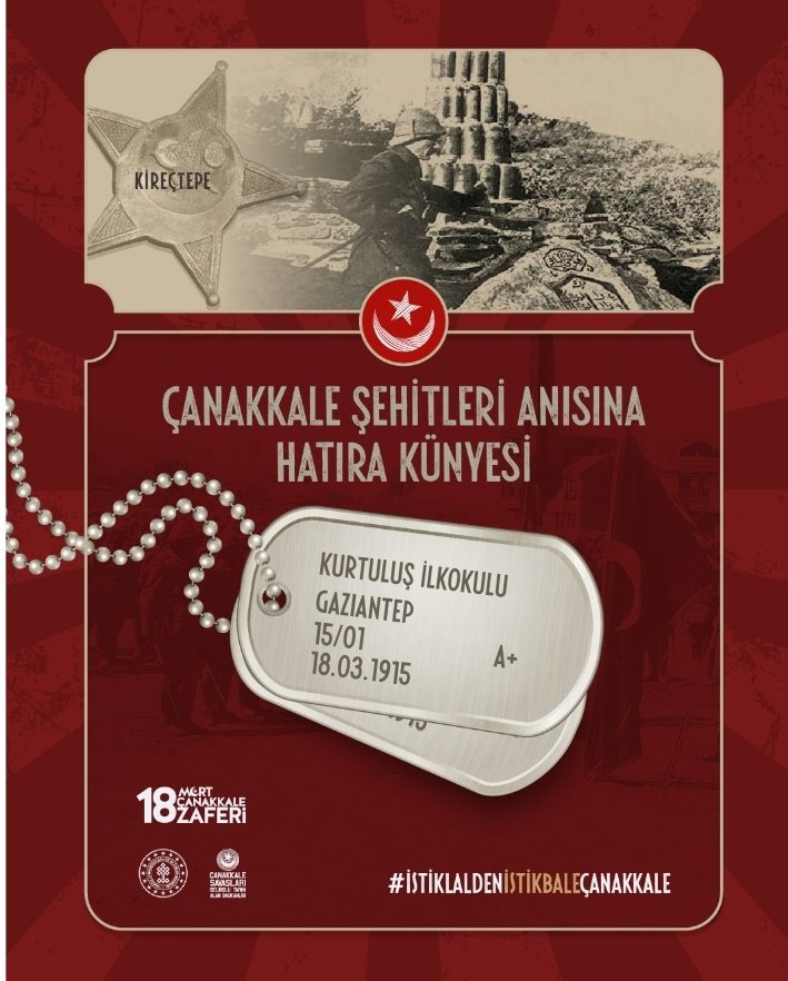 KURTULUŞ İLKOKULU (@kurtulusoguzeli) on Twitter photo "Çanakkale taarruzun değil, ölümün emredildiği yerdir."
Sevgi, saygı ve minnetle.. 🇹🇷
<a href="/gul_davut/">Davut GÜL</a>
<a href="/ucrrbsrr/">Büşra Uçar</a>
<a href="/ncl_inal/">Necla İNAL</a>
<a href="/Ercanpolat002/">Ercan POLAT</a>
@ilce_oguzelimem "Çanakkale taarruzun değil, ölümün emredildiği yerdir."
Sevgi, saygı ve minnetle.. 🇹🇷
<a href="/gul_davut/">Davut GÜL</a>
<a href="/ucrrbsrr/">Büşra Uçar</a>
<a href="/ncl_inal/">Necla İNAL</a>
<a href="/Ercanpolat002/">Ercan POLAT</a>
@ilce_oguzelimem