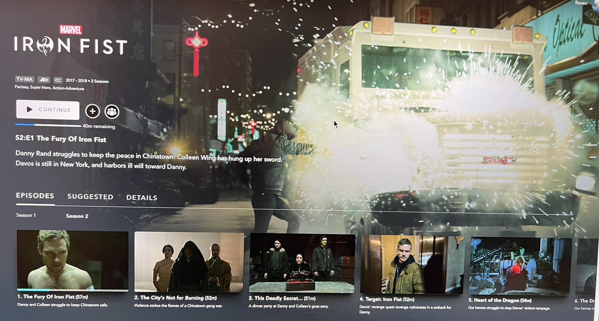 Look what just moved to @disneyplus !! Was so proud to be a part of S2 of this awesome <a href="/Marvel/">Marvel Entertainment</a> series!  #ironfist #marvel #DisneyPlus