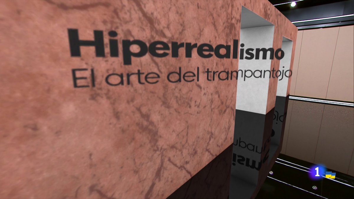 LittleAngelFat's tweet image. Con motivo de la Expo dedicada al trampantojo en el museo Thyssen, los grafistas de TVE 1 hacen estás cosas. ¡¡¡Me flipa!!!