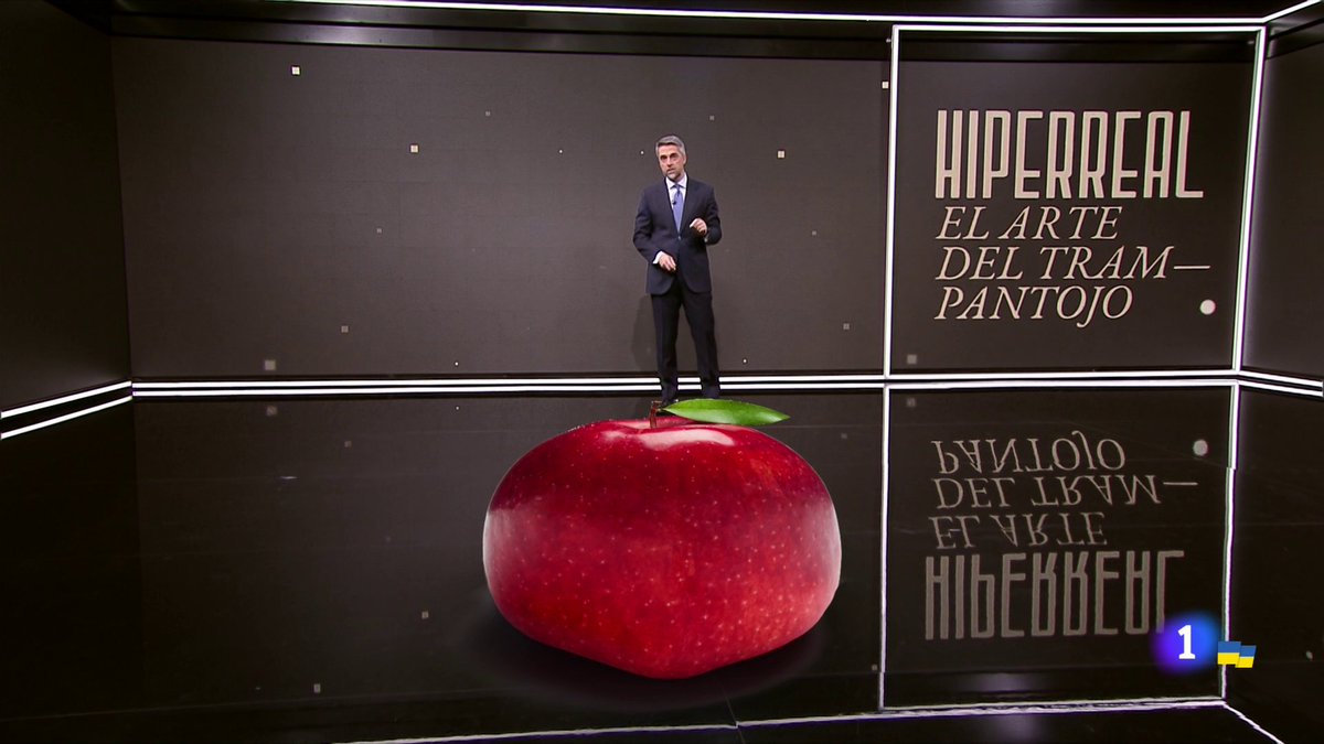 LittleAngelFat's tweet image. Con motivo de la Expo dedicada al trampantojo en el museo Thyssen, los grafistas de TVE 1 hacen estás cosas. ¡¡¡Me flipa!!!