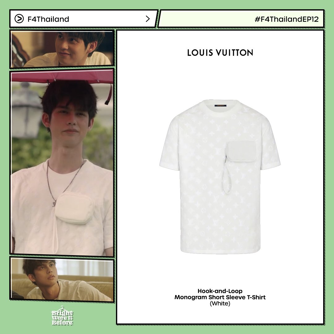 Sang non on X: RT @brightworeit: 👕@louisvuitton Hook-and-Loop Monogram  Short Sleeve T-Shirt (White) 🛒 £800 (34,772 THB) 📸 F4Thailand  #LouisVuitton #F4… / X