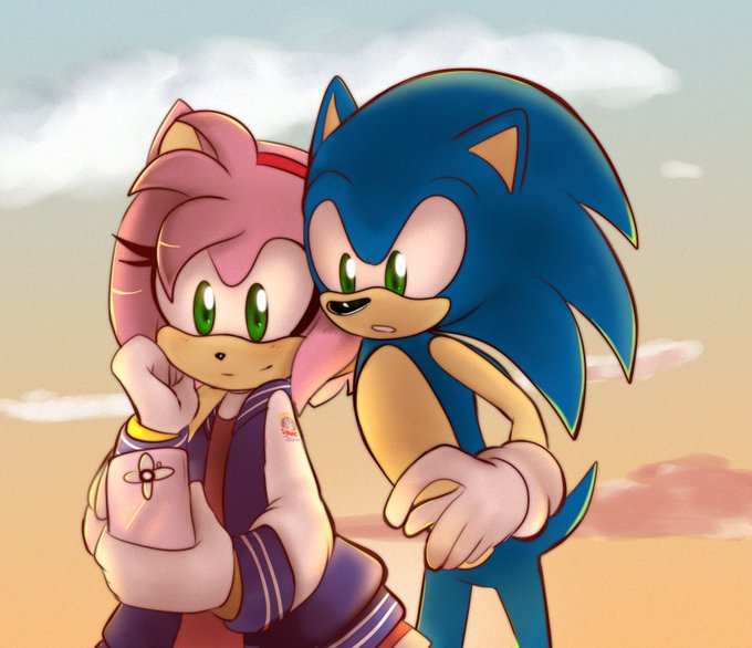 Project: Sonamy on X: nice try amy~ artwork by @Raitochan3