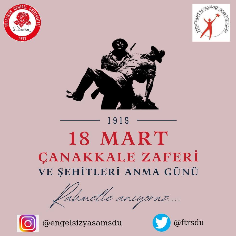 ftrsdu's tweet photo. 18 Mart Çanakkale Zaferi’nin 107. yıldönümünde Gazi Mustafa Kemal Atatürk ve silah arkadaşlarını saygı ve minnetle anıyoruz. https://t.co/rr0KvBJZx8