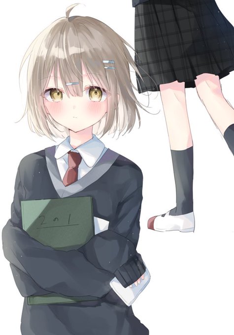 スカート長めな学校の子 