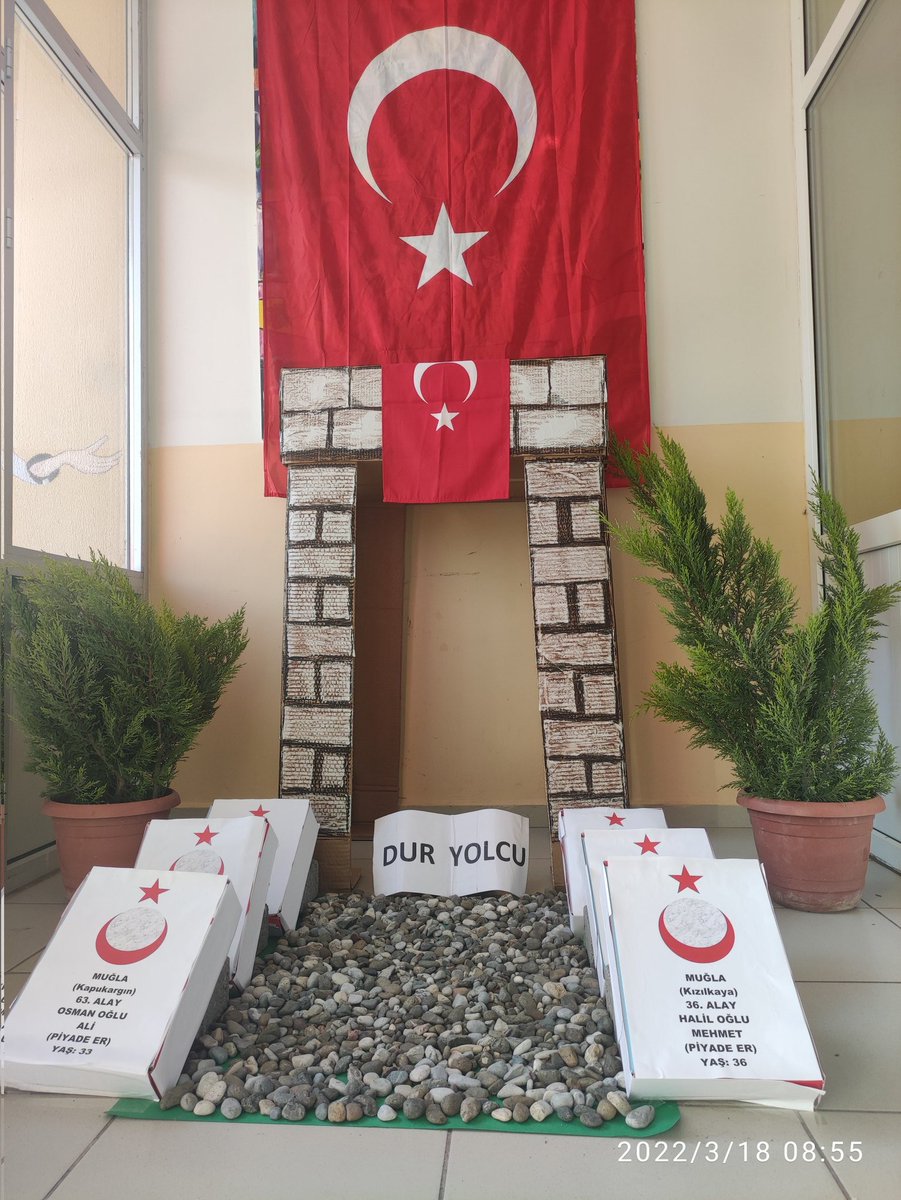 18 Mart Çanakkale zaferi ve şehitleri anma günü etkinlikleri... Unutursak kanımız kurusun... ŞEHİTLER ÖLMEZ VATAN BÖLÜNMEZ...