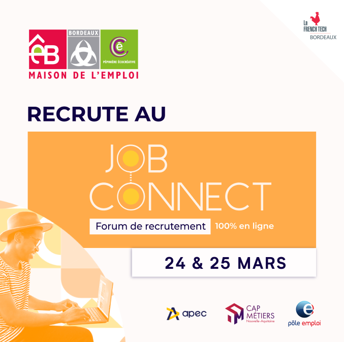 📢 #JobConnect <a href="/FrenchTechBdx/">French Tech Bordeaux</a> | 24&amp;25 mars

<a href="/PepiniereBdx/">Pépinière éco-créative des Chartrons</a> y participe et recrute un(e) stagiaire en #communication digitale.

Si vous aimez l’univers des #startup, du #digital et de l'#innovation, ce #stage est fait pour vous🙂

Pour candidater👉 bit.ly/3h0ui3B