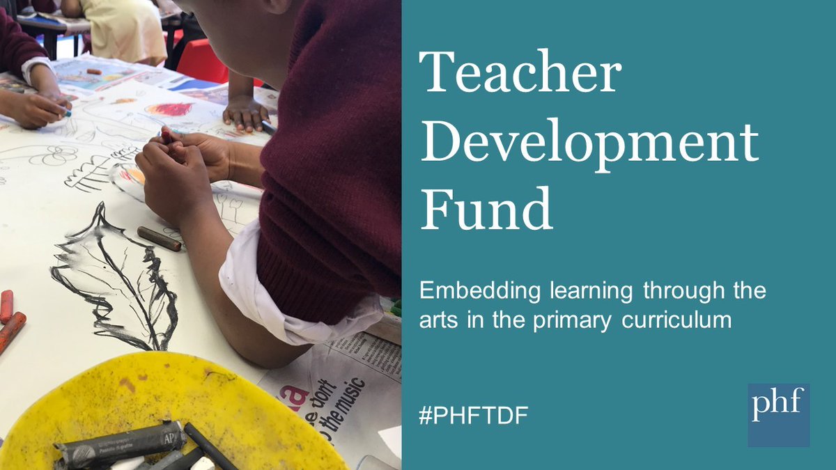 Our Teacher Development Fund supports teachers to embed arts-based practice in the primary curriculum. Explore what they've learned through their partnerships with arts organisations in the latest issue of the TDF Newsletter.

Read the #PHFTDF newsletter: bit.ly/TDFnewsletter_…