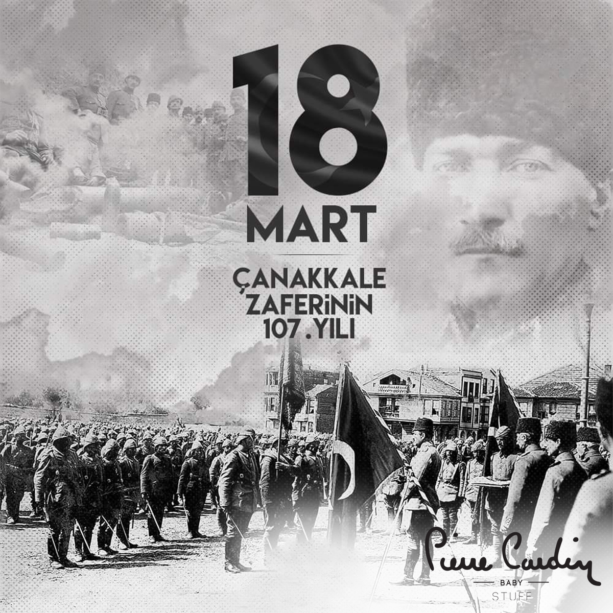 Çanakkale Zaferi; vatan topraklarını korumak için canını feda eden Türk ulusunun muhteşem bir destanıdır.

18 Mart Çanakkale Zaferi’nin 107. yılı kutlu olsun.

#PierrecardinBebek #PierreCardin #18Mart #Çanakkale #18MartÇanakkaleZaferi #107.yıl