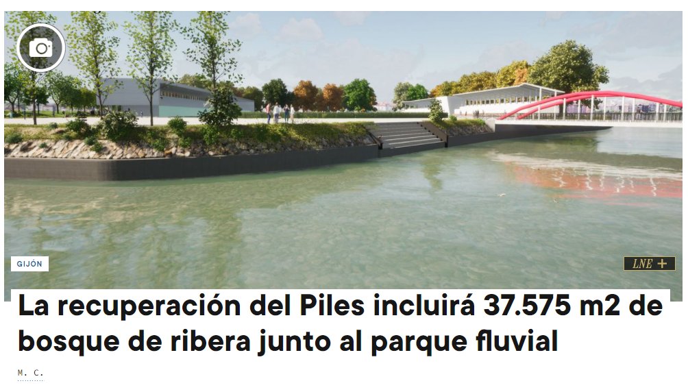 iuxixon's tweet photo. 📰 #PilesNatural hoy en @lanuevaespana: "La recuperación del Piles incluirá 37.575 m2 de bosque de ribera junto al parque fluvial" 🌳
🔗https://t.co/3x2PNsB2dY https://t.co/C7zbus2ois