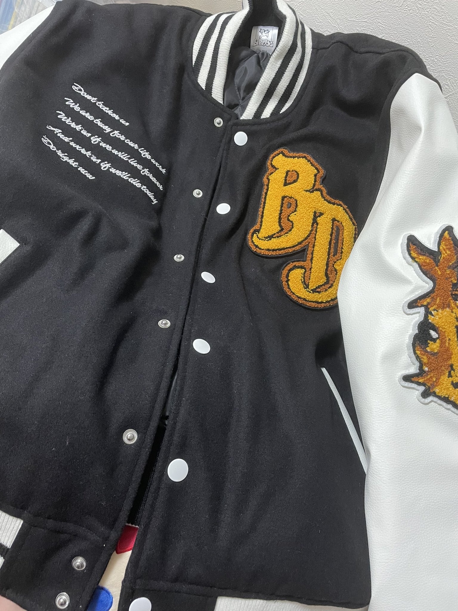 バードック birdog ワッペンデザインスタジャンブルゾン メンズ XL