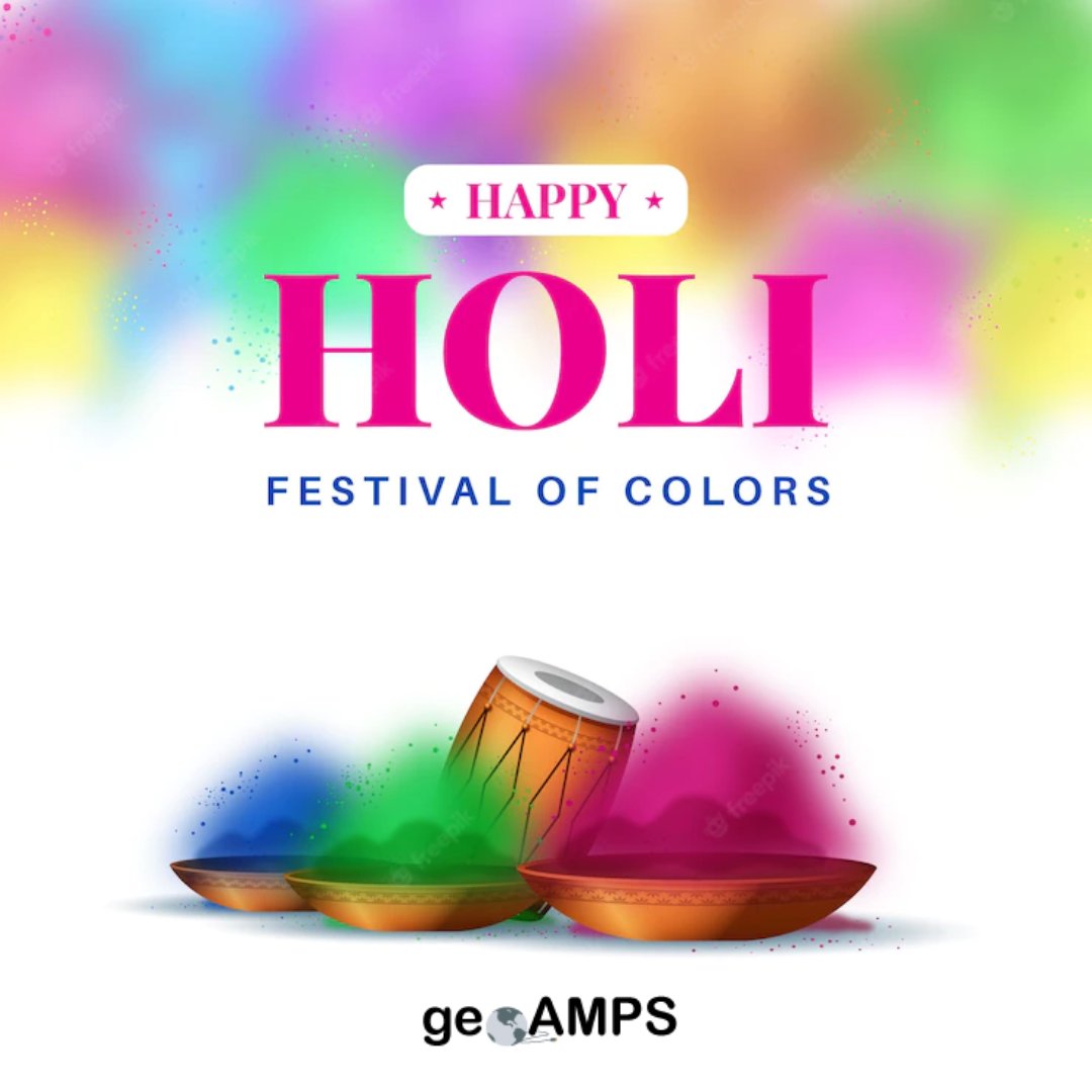 geoAMPS's tweet photo. Wishing you and your family a very bright, colorful and joyful Holi! https://t.co/rXfWlhahXY