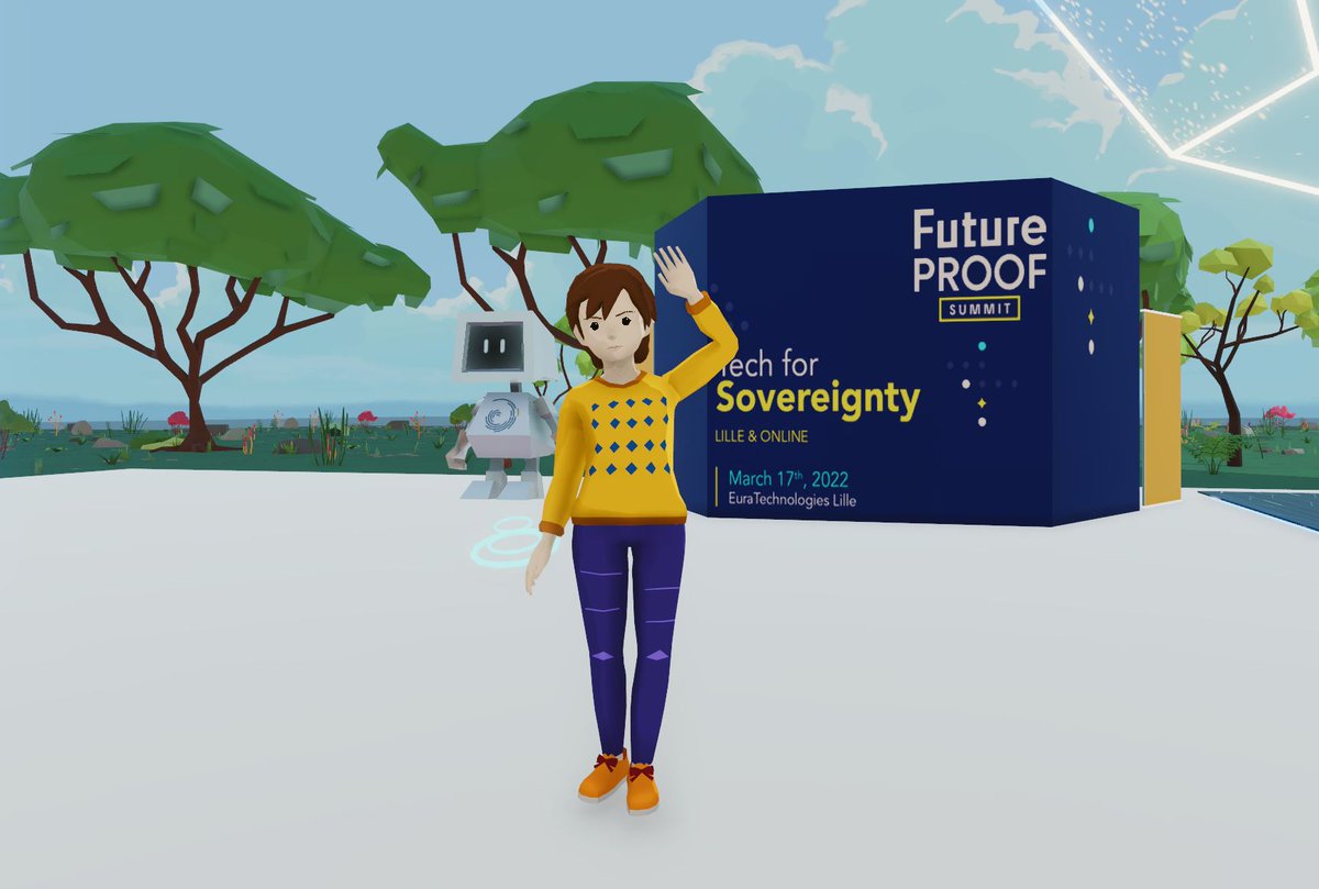 Metagellan's tweet photo. Thanks to @euratechnologie for organizing the 1st edition of #FutureProofSummit!
💻 Talks on the future of #technology & #innovation for Europe.
💡 Presentation of our virtual gallery solution in the #metaverse
😎 Incredible professional & human encounters!
🎖️ POAP giveaways! https://t.co/qQ8IdJTaDW