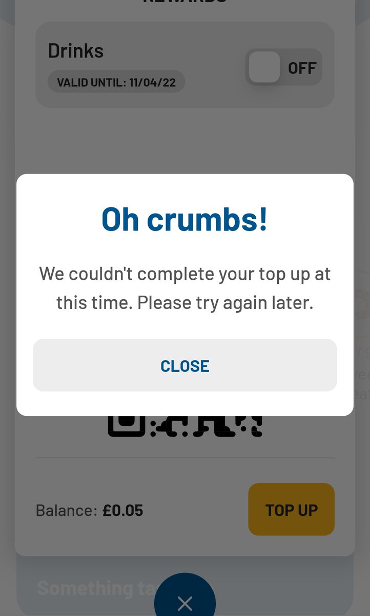 _M5DR's tweet photo. @GreggsOfficial what's happening here. Normally works fine. https://t.co/DXMov4gXfH