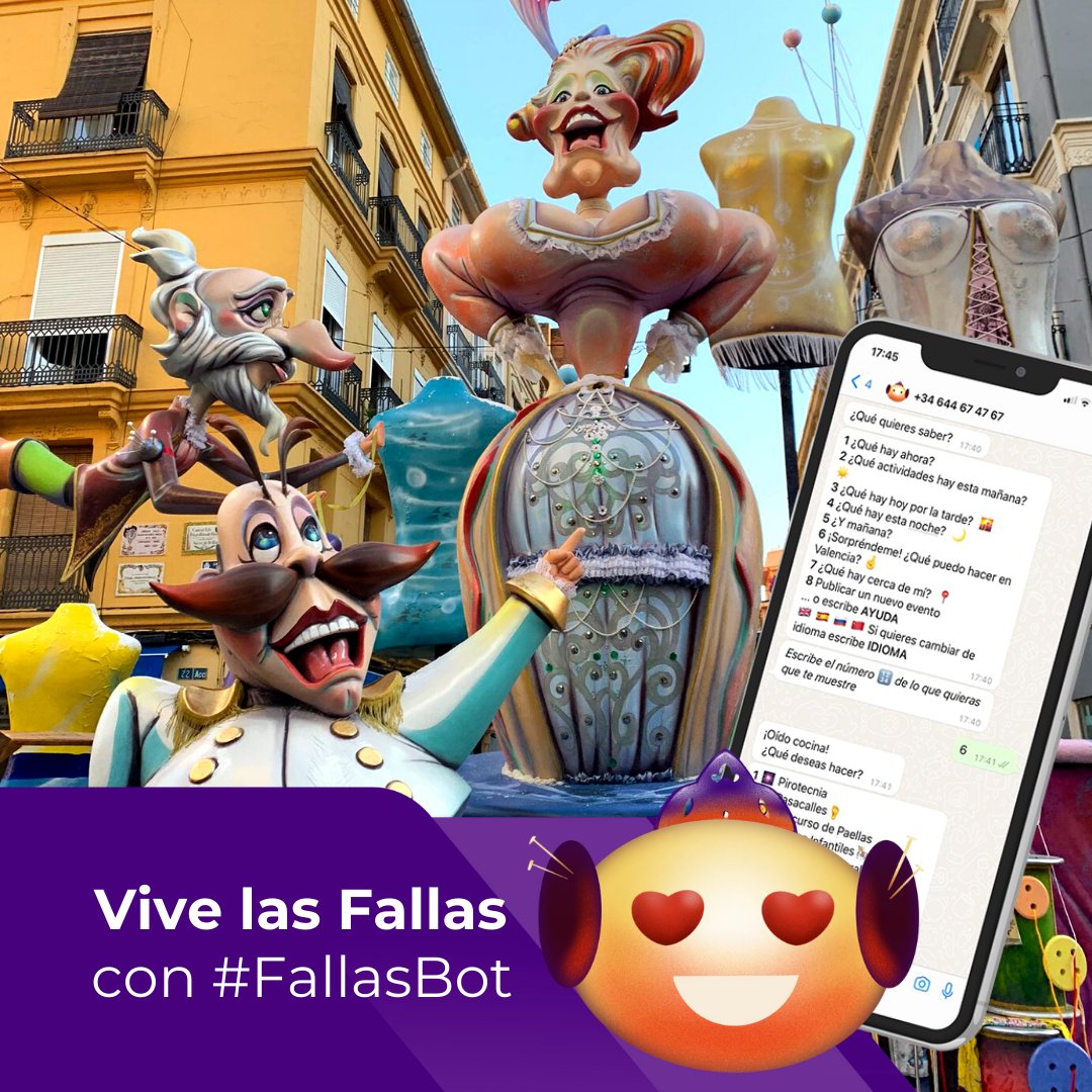 alegibre's tweet photo. Toda la información que necesitas para las #fallas2022 la encuentras en #fallasbot el asistente virtual por WhatsApp gratis! https://t.co/3NeZ363ZCG!!! https://t.co/JWZO5M2NI6