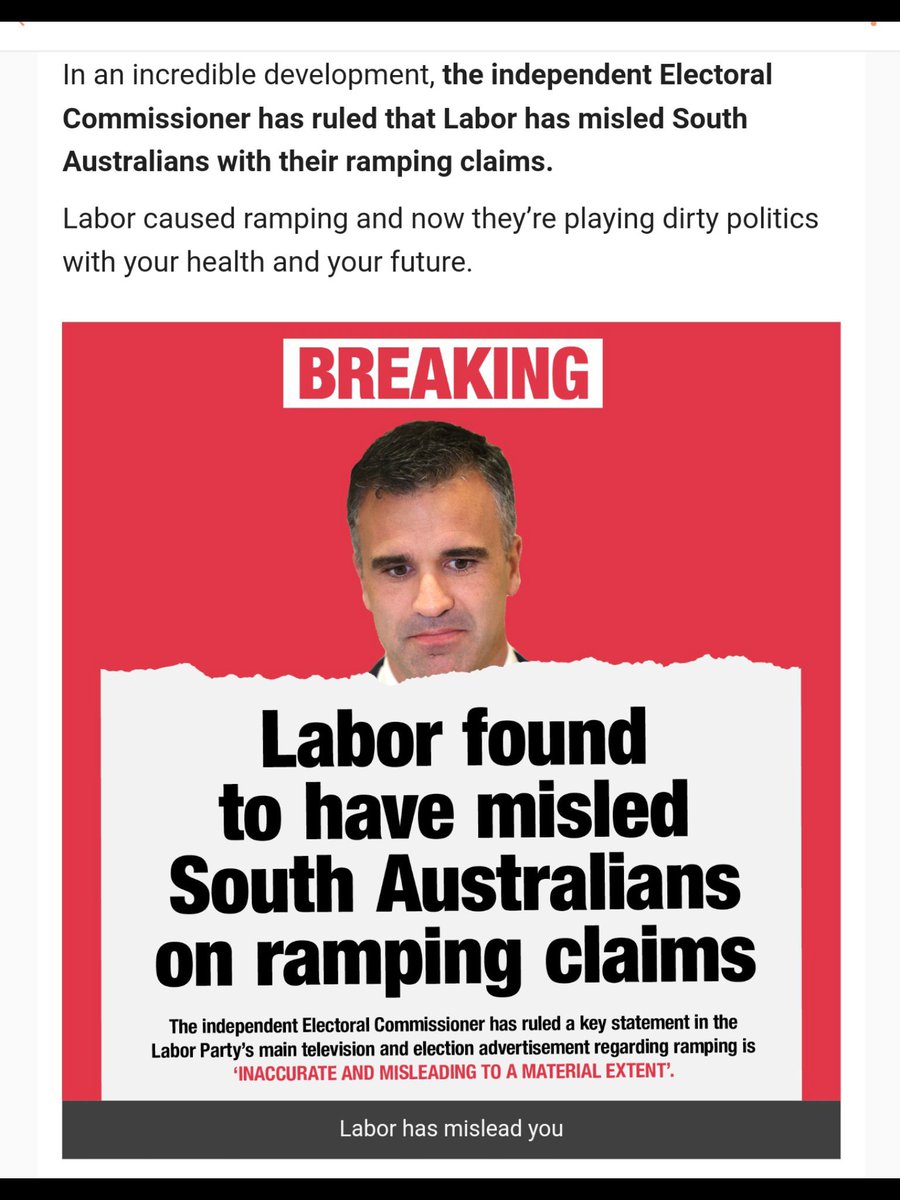 Jane9873's tweet image. Labor lies… again

Why did the electoral commission not stop this until 5 minutes until midnight!