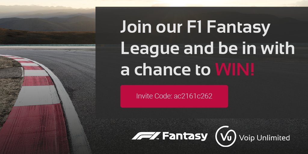 New season, new cars... NEW LEAGUE!
Join our F1 Fantasy League and be in with a chance to WIN a super-special, F1-themed prize!
Click the link below to join, and enter the code: ac2161c262 
lnkd.in/d4_v2Wck
From everyone at Voip Unlimited, Good luck!
#Formula1 #F12022