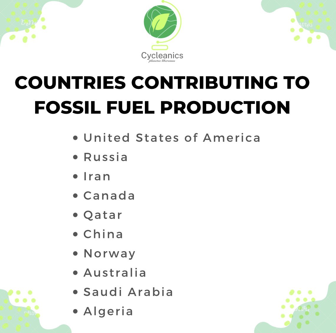 ♻️The effects of the burning of fossil fuels, especially carbon dioxide, are having far-reaching effects on our climate and ecosystems.