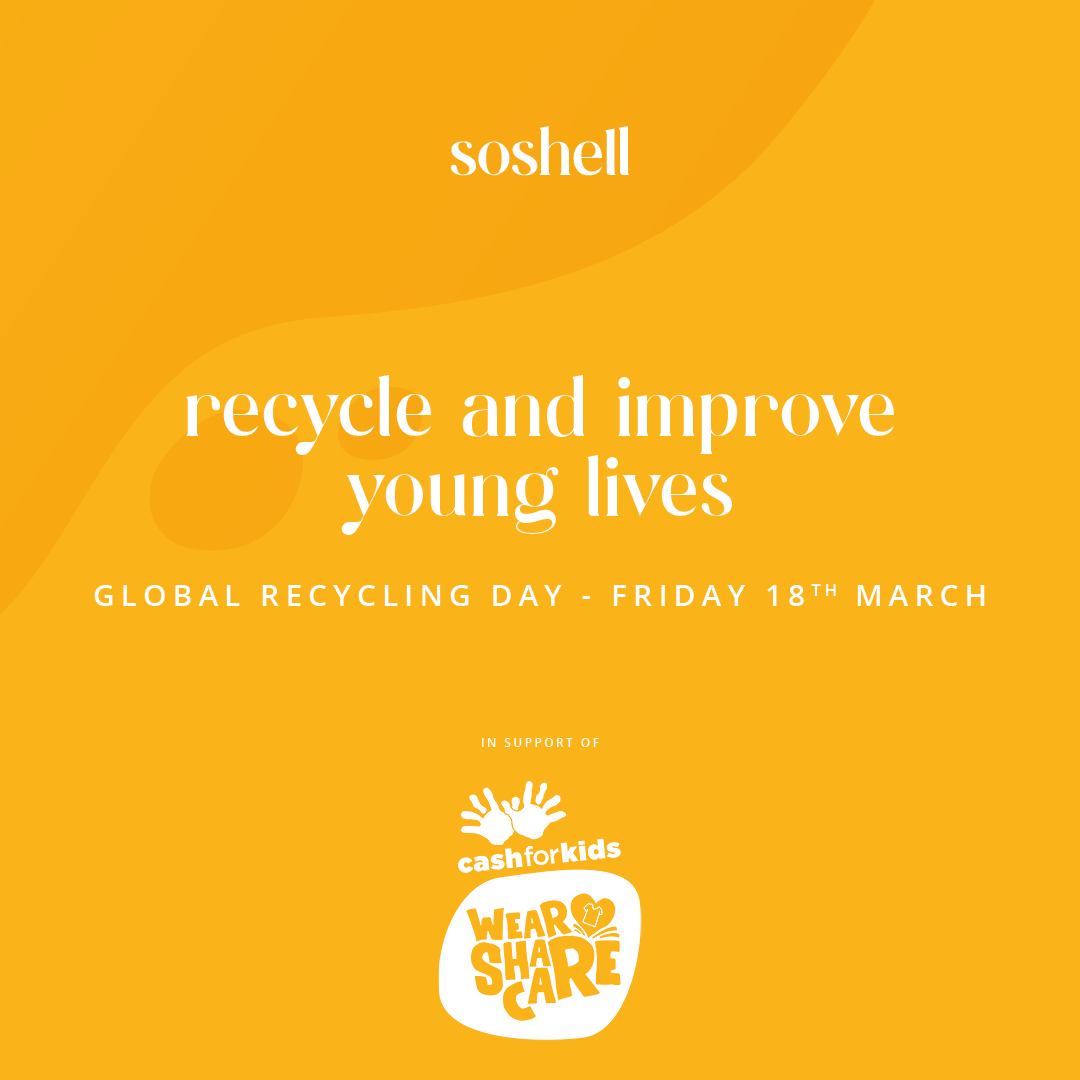 wearesoshell's tweet photo. It's Global Recycling Day! ♻🌎

The team at Soshell will be donating their unwanted clothes to Cash For Kids' Wear, Share, Care initiative 💚

Head to the Cash For Kids website to sign up and donate your clothing 👖👠👚

#cashforkids #globalrecyclingday #wearsharecare https://t.co/0myq5ydCnF