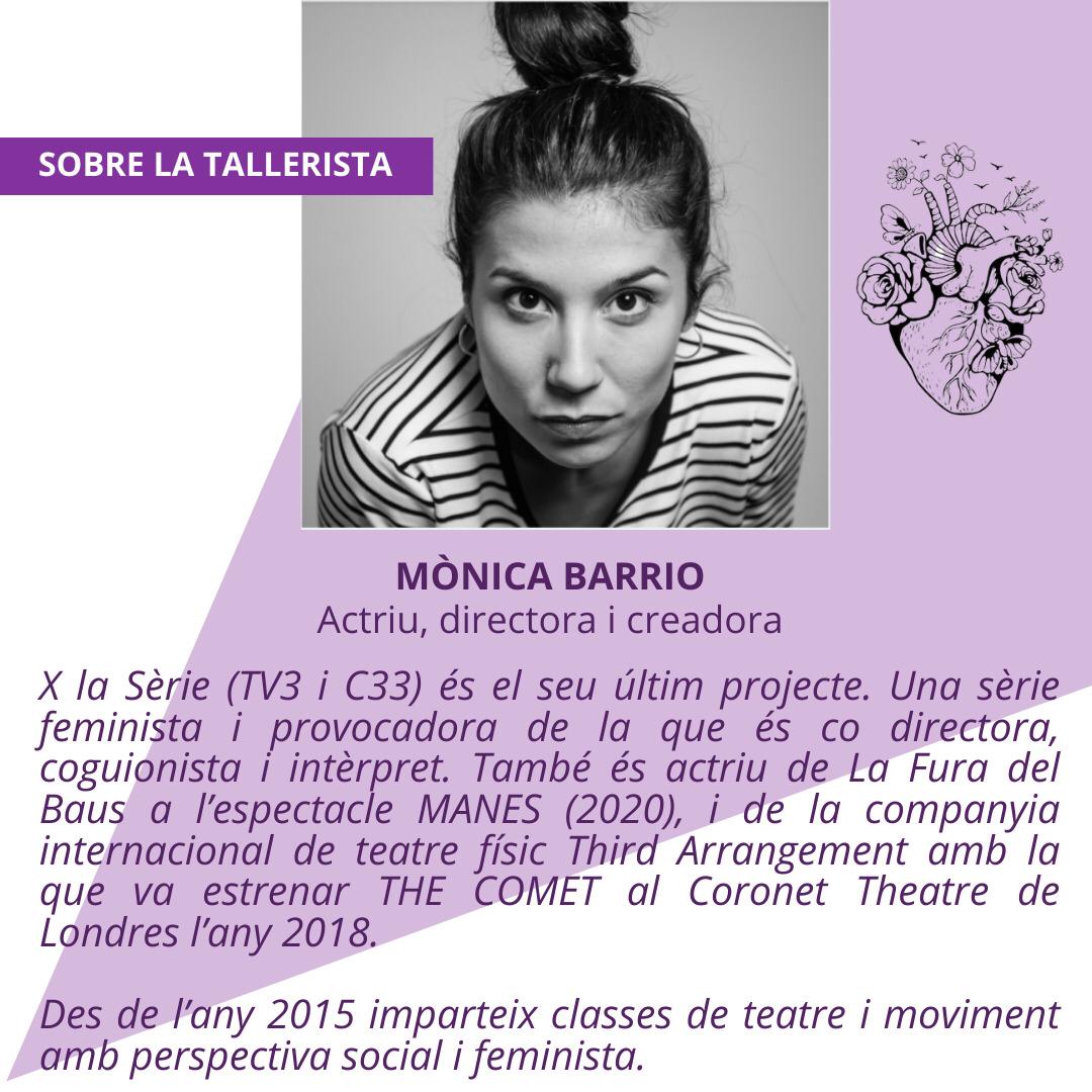 Recordeu q s'han obert les inscripcions per al taller de 🎭 teatre crític del 📆3/04 a ⏰ les 11 h a la <a href="/bibliosolsona/">Biblioteca Solsona</a> #Solsona. S'hi viurà el teatre com a eina per abordar les violències. L'impartirà Mònica Barrio (📺 X la Sèrie)

15 places🖊️grup.generes.solsones@gmail.com