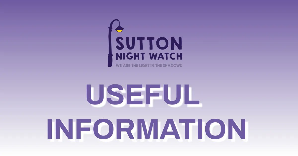 Snwhomeless's tweet photo. Have a look at our #UsefulInfo page on our #Website - Lots of information there for anyone in the #Sutton / #Surrey & #SouthLondon area - Let us know if there is something you think we should add - #SNWHomeless #SNWCares
https://t.co/PiQ487BgiT https://t.co/tXie6g8YMp