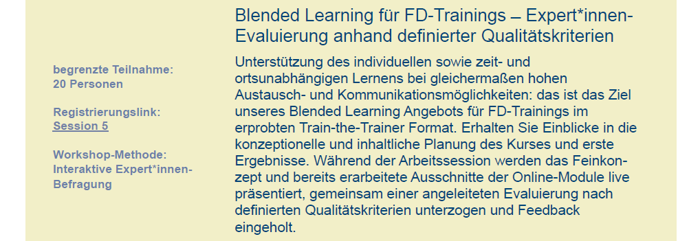 🧵7/7 Arbeitssession 5 mit Marie Theres Augsten und <a href="/KathrinWoywod/">Kathrin Woywod</a>
⚡️Blended Learning für FD-Trainings ̶ Expert*innen-
Evaluierung anhand definierter Qualitätskriterien⚡️
Anmeldung: hu-berlin.zoom.us/meeting/regist…