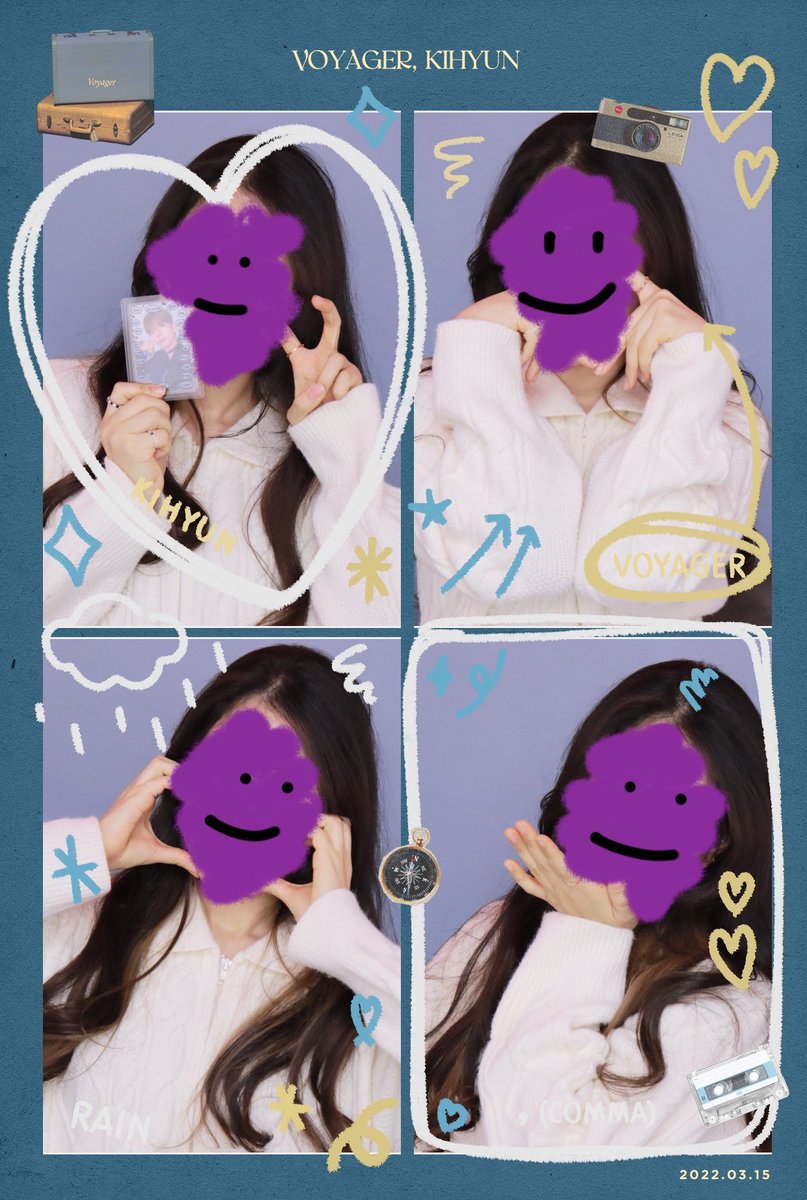 📍홍대네컷 성수2호점 
딱 입구에 보이는 케팝신 기현이가..ㅜㅜ
진짜 예쁘고 귀엽구.. 기현이포즈 따라해 봤는데 역시 어려워ㅜ 근데 프레임너무 귀여움!!!
프레임홀더 어디있는지몰라서 사진만 딸랑 들고나왔지만…🥲 예쁘니까 봐준다.. 
#케이팝의_신_인가수_기현_VOYAGER