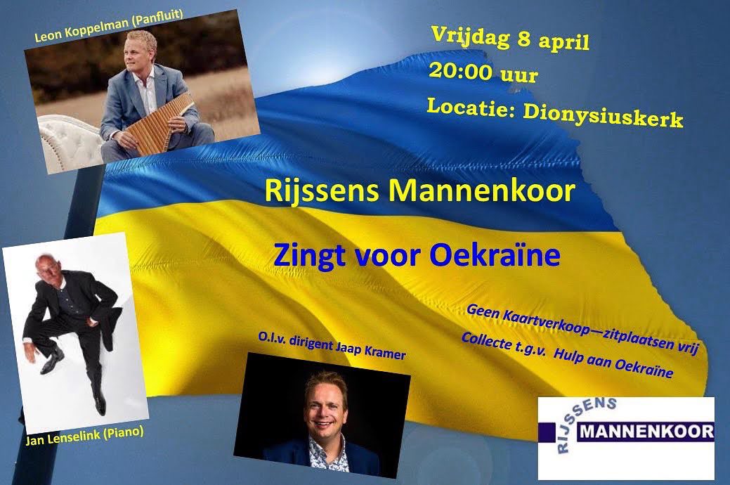 Kom, geniet en geef voor Oekraïne