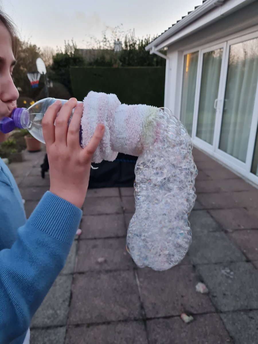 Beccsley's tweet photo. Science week at school= science at home 😁 @FCJPrimary https://t.co/n3aafnITdR