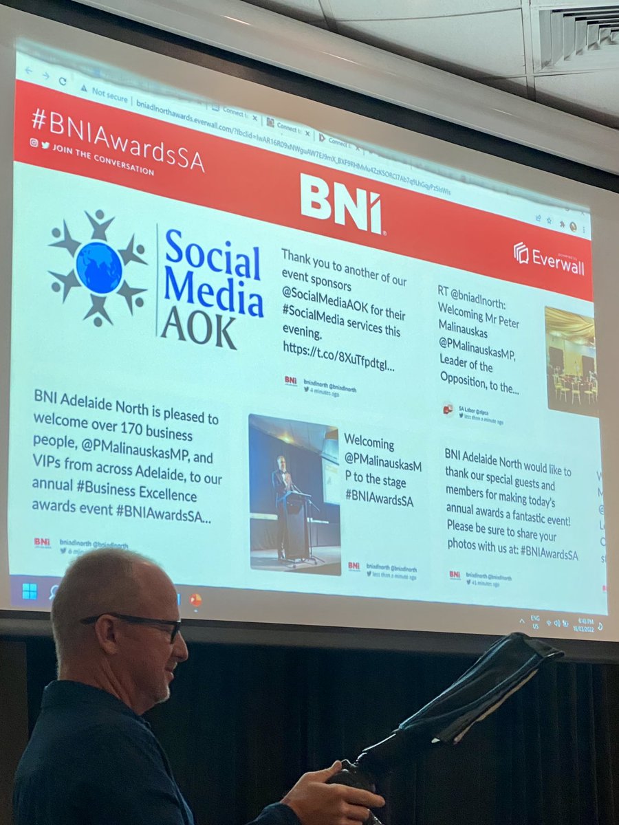 Proud to be sponsoring the #BNIAwardsSA with <a href="/bniadlnorth/">BNI Adelaide North</a> tonight #SeriouslySocial