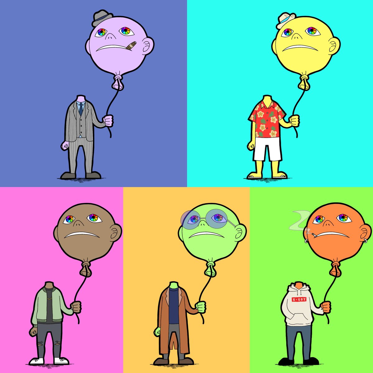 balloonbg_nft's tweet photo. This is Mysterious Balloon life #NFT collection. 

Living with fear of flying away once they let go of their hands, but they live happily every day🌈 

Let's find and hold your favorites🎈#nftcollector #NFTCommunity 
✅46 listed(19 Sold)
✅0.005〜0.012eth
https://t.co/5I1fLVlU6b https://t.co/A9PWy0zuf0