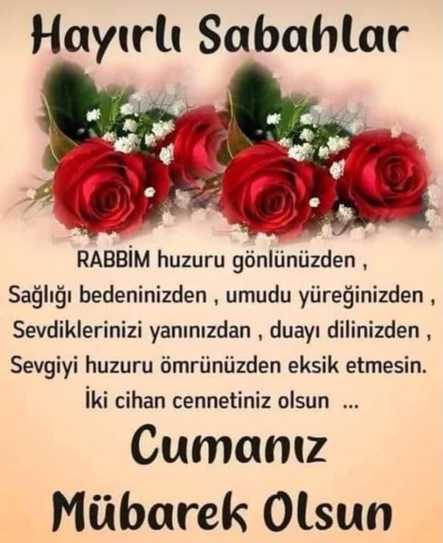 Hayırlı cumalar olsun kolay gelsin selamlar