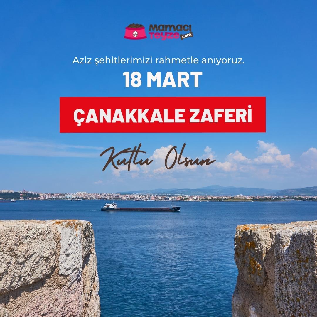 Toprağı vatan yapan şehitlerimizi minnet ve saygı ile anıyoruz. 18 Mart Çanakkale Zaferimiz kutlu olsun.
.
#18mart