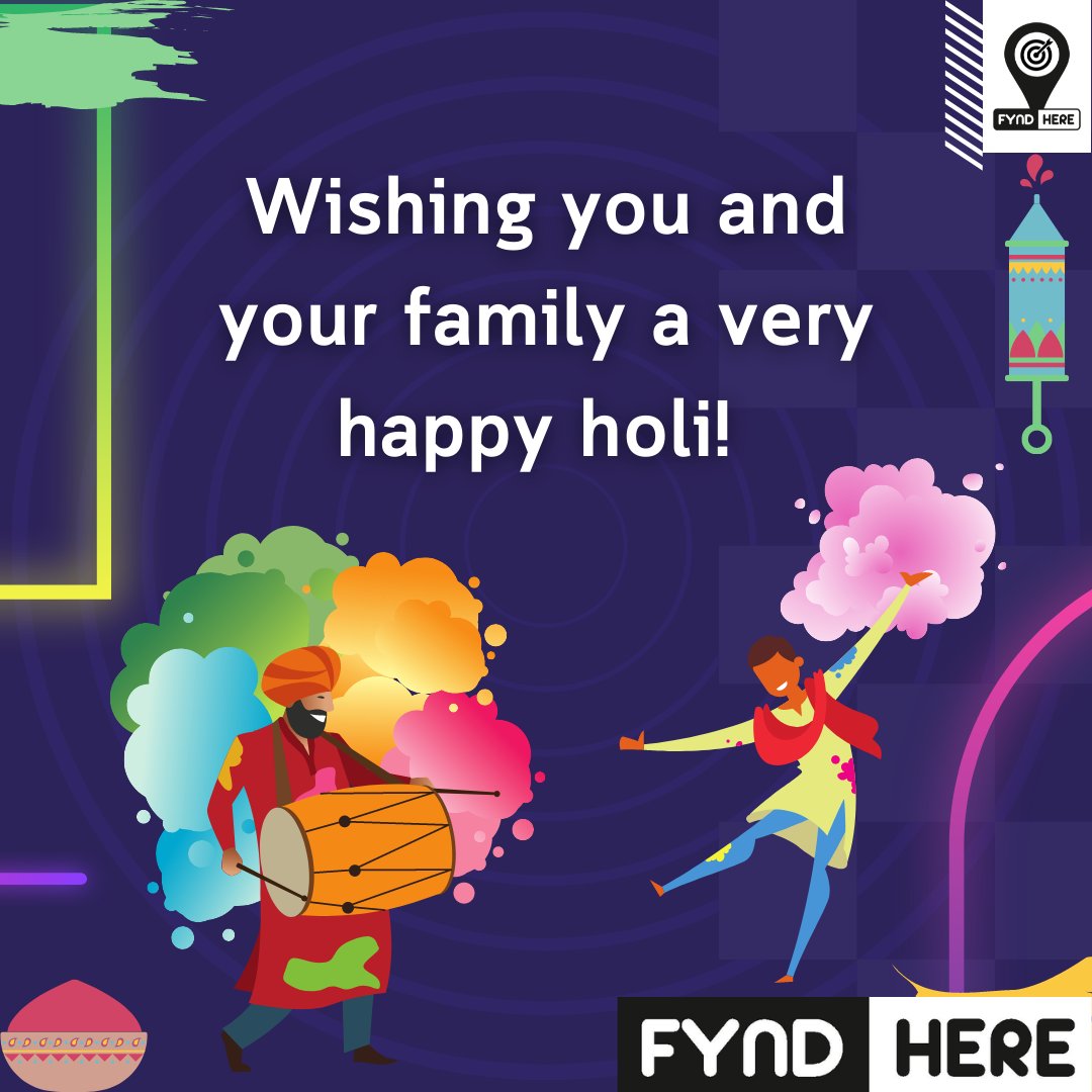 fyndhere's tweet photo. Colors that make you happy. Friendship colors, love colors, and prosperity colors. May you have fun with all of the colors of Holi. With best wishes, the FYNDHERE team.

#happyholi #festival #FyndHere #colors #happiness #prosperity #love https://t.co/v1BNyCyE7W