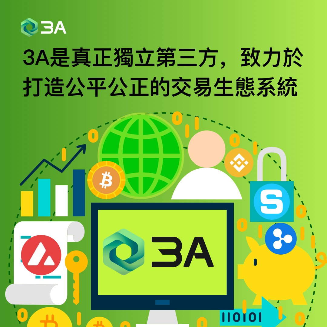 nochangeany's tweet photo. 不參與交易獲利，真正撮合池，#3A_Exchange 不入場交易，真正獨立第三方，致力於打造公平公正的交易生態系統 https://t.co/bE9dUA2NAd
