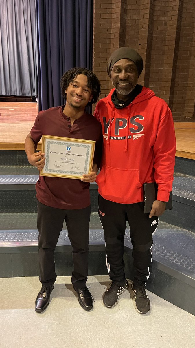 MrTouba's tweet photo. I would like to thank the Board of Education @YonkersSchools for honoring &amp; recognizing my son for qualifying for the @NYSPHSAA Track and Field Indoor Championship Meet. Great job by his coaches and teammates. @RevPresidentYPS @YonkersMHS @SecOneAthletics https://t.co/YWtALB6WsJ