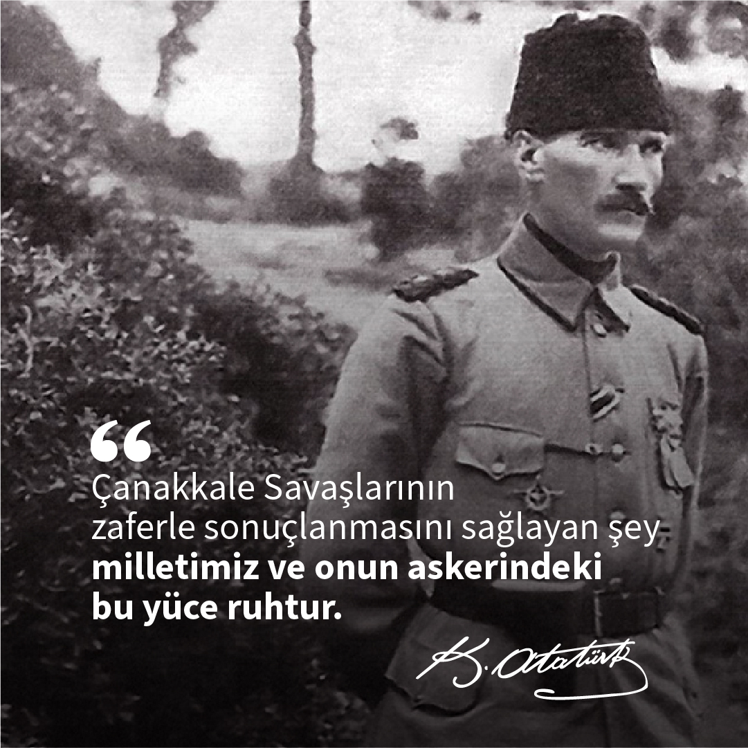 Bağımsızlık mücadelemizde destanlar yazılan 18 Mart Çanakkale Zaferi’nin yıl dönümününde ulu önderimiz Mustafa Kemal Atatürk ve silah arkadaşlarını saygıyla anıyoruz. 
Özgür ve bağımsız bir vatan için can verenleri unutmuyoruz. #18Mart #ÇanakkaleZaferi