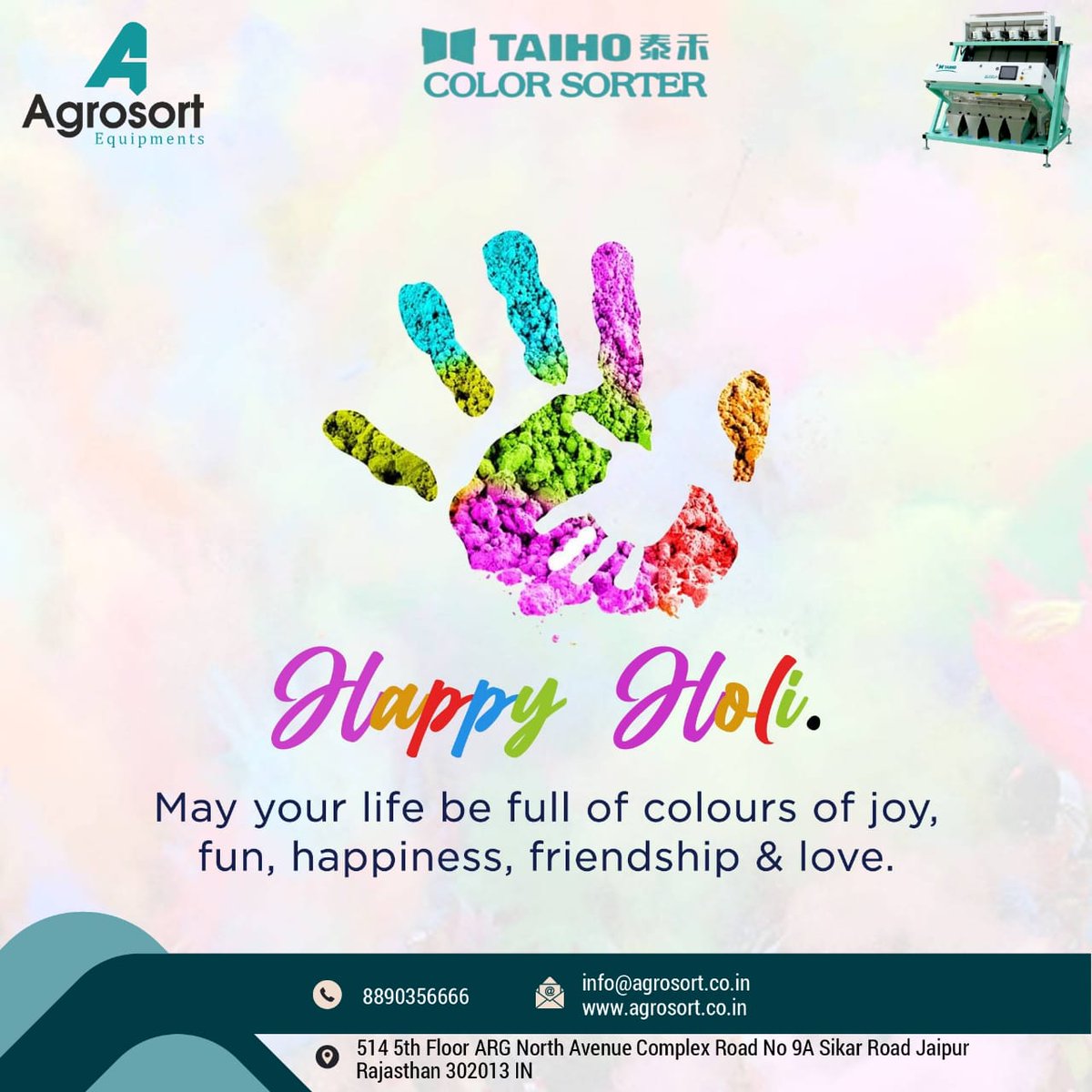 AgrosortL's tweet photo. May the festival of Holika Dahan burns all the negativity and brings prosperity to all of us.
Agrosort Family Wishing you all of a very happy Holi.

#agrosort #happyholi2022 https://t.co/HyK6jvB0L7