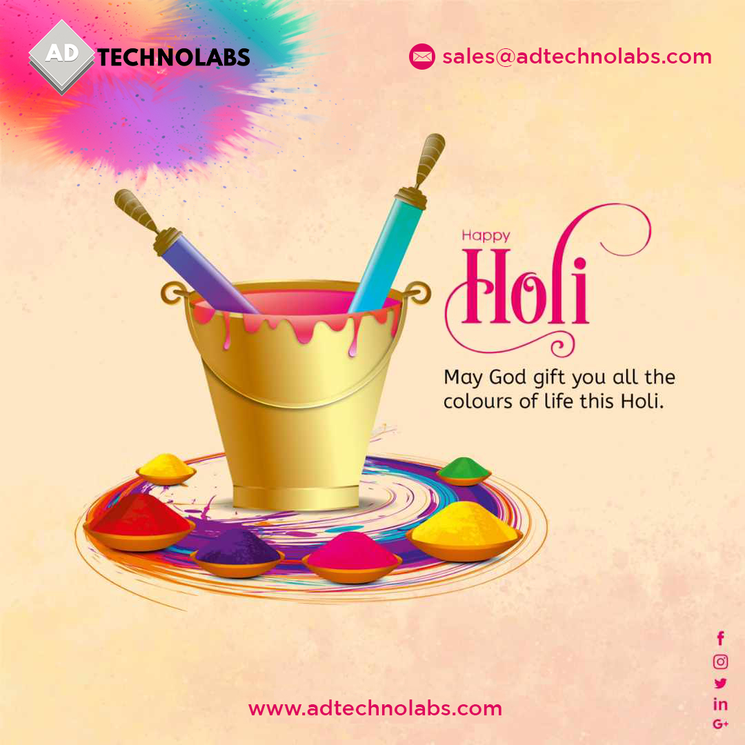 adtechnolabs1's tweet image. Wishing you and your family Happy Holi..
#HappyHoli #HappyHoli2022 #ColourfulHoli