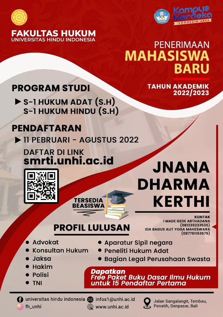 TigaPoeloeh's tweet photo. Ayo Gabung!!
#fh_unhi
#UNHI
#UNHIDENPASAR https://t.co/o5LDOAJWfC