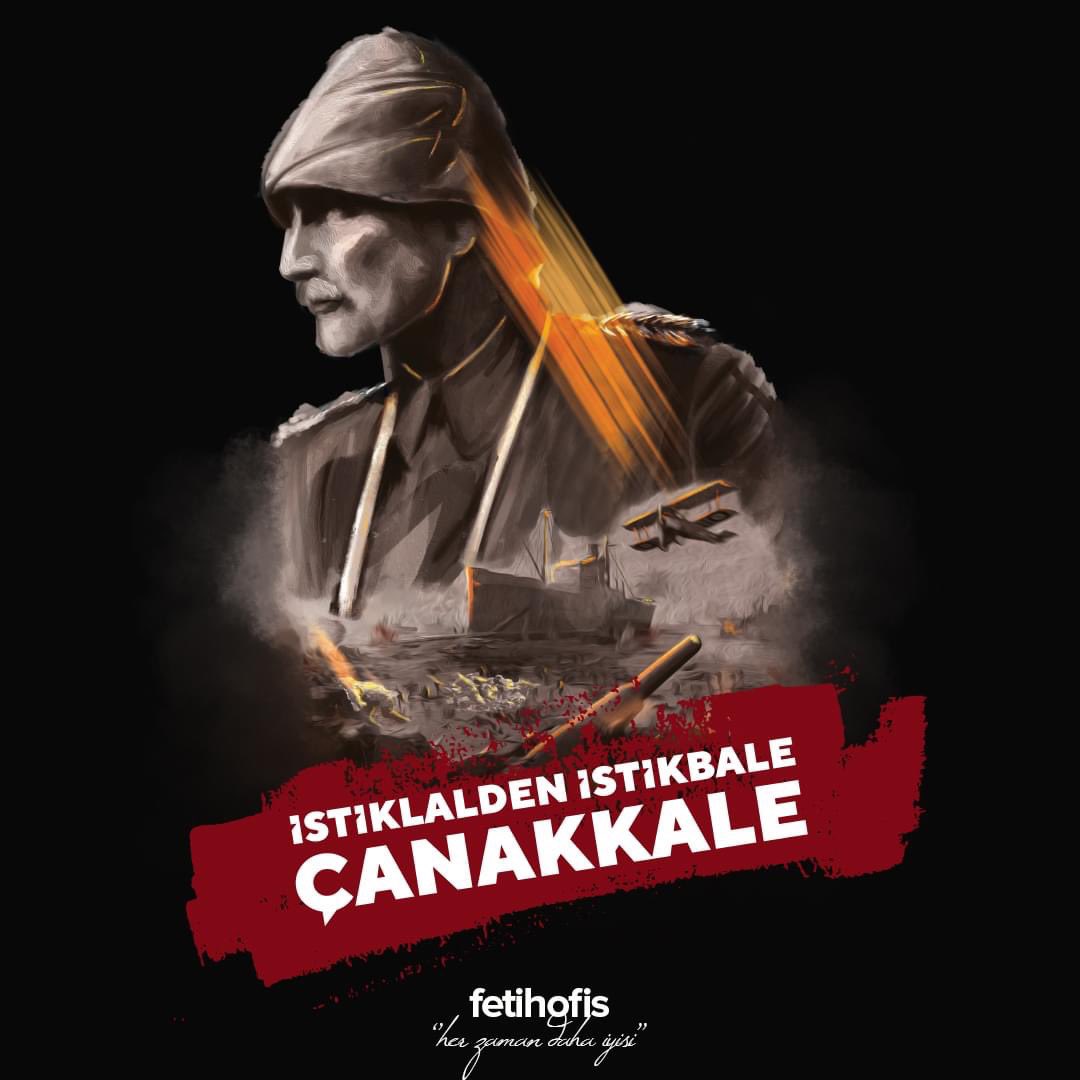fetihofis's tweet photo. Dur yolcu
Bilmeden gelip bastığın bu toprak,
Bir devrin battığı yerdir
18 Mart Çanakkale Zaferi’nin 107’ncı yıl dönümünde, Gazi Mustafa Kemal Atatürk ve silah arkadaşları başta olmak üzere, tüm şehitlerimizi rahmet, minnet ve saygıyla anıyoruz.
Ruhları şad olsun 
#CanakkaleZaferi https://t.co/V89nLeCBJB